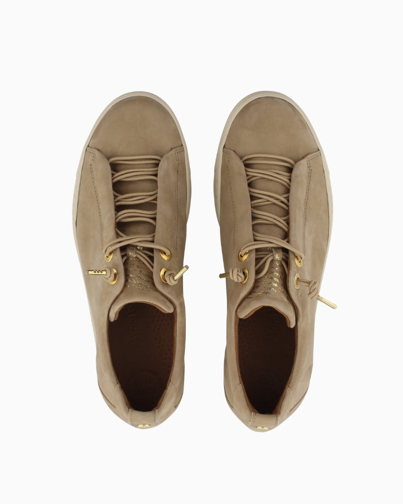 Paul Green Super Soft Platform Sneaker in beige top view