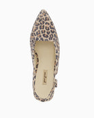 Paul Green slingback leopard sandal top view
