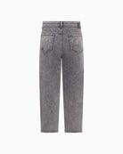Back view of 5-pocket high-rise jeans by Raffaello Rossi