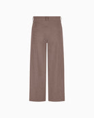 Back view of soft flowing stretch corduroy trousers
