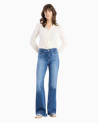 Raffaello Rossi Nella denim jeans front view – Áines Boutique