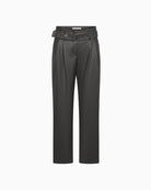Raffaello Rossi Nicole trousers in vegan Nappa leather with belt