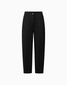 Raffaello Rossi Odine 6/8 black trousers, front view showing O-shape leg – Áines Boutique