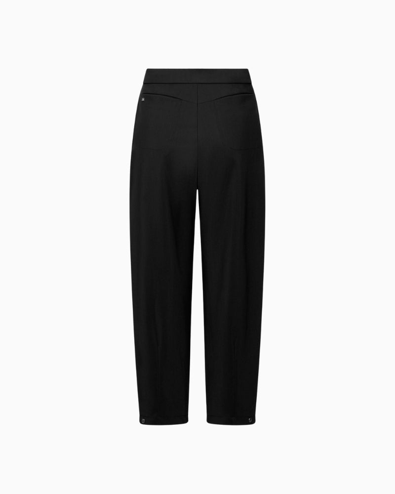 Raffaello Rossi Odine black trousers, back view with pocket detail – Áines Boutique