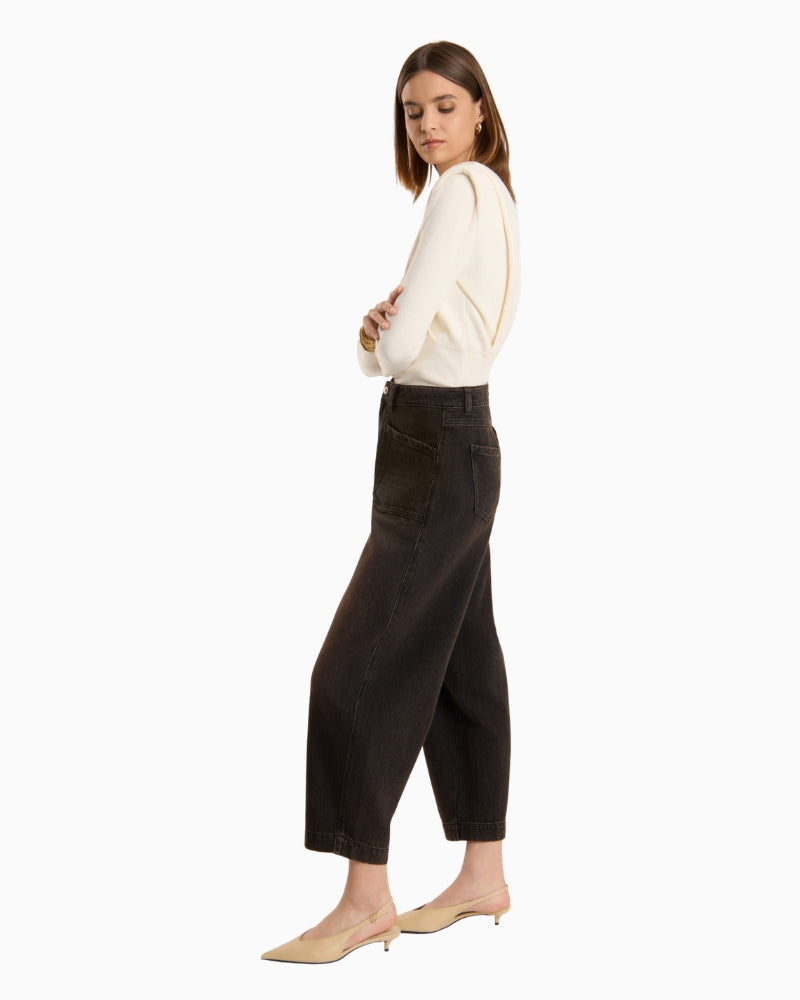 Raffaello Rossi Arin Jeans in brown side view
