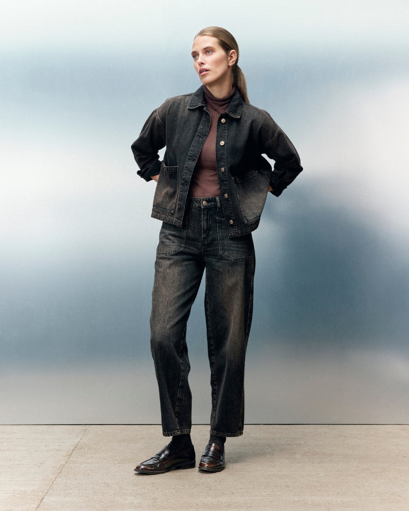 Raffaello Rossi Arin Jeans in brown styled view