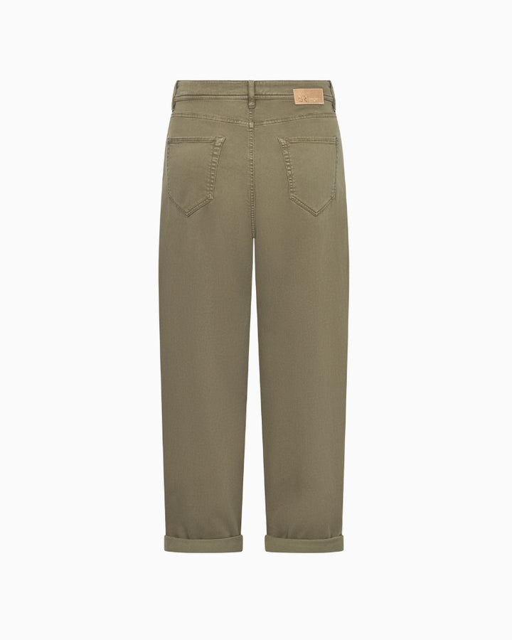 Back view of Raffaello Rossi Hanni 7/8 trousers in khaki