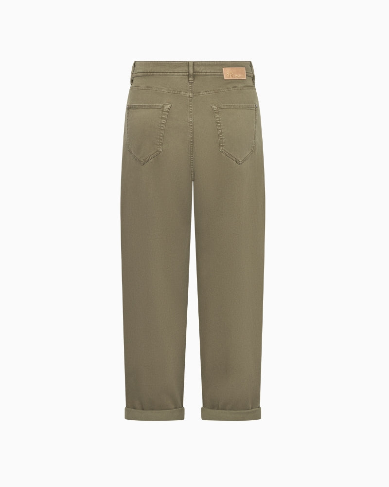 Back view of Raffaello Rossi Hanni 7/8 trousers in khaki