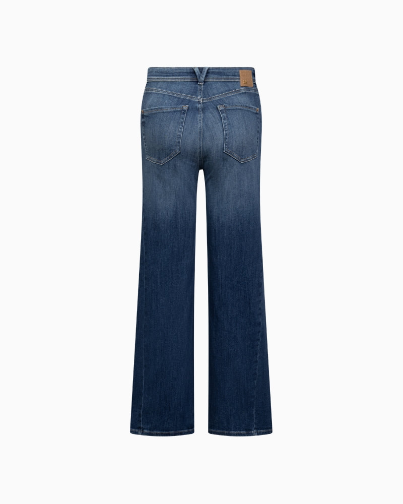 Raffaello Rossi Kira Crop Jeans in Denim back view