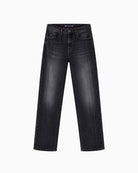 Raffaello Rossi Kira Crop Jeans in grey front detail