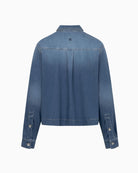 Raffaello Rossi Lima shirt blouse denim back view
