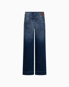 Raffaello Rossi Miru 6/8 Denim Pants in Denim back view