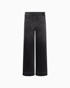 Raffaello Rossi Miru 6/8 Denim Pants in Grey back view