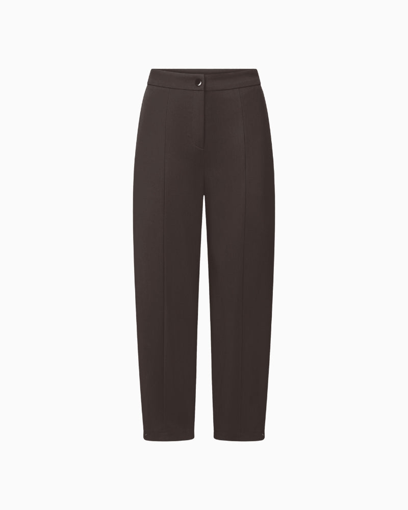Raffaello Rossi Odine 6/8 Trousers in dark brown front view