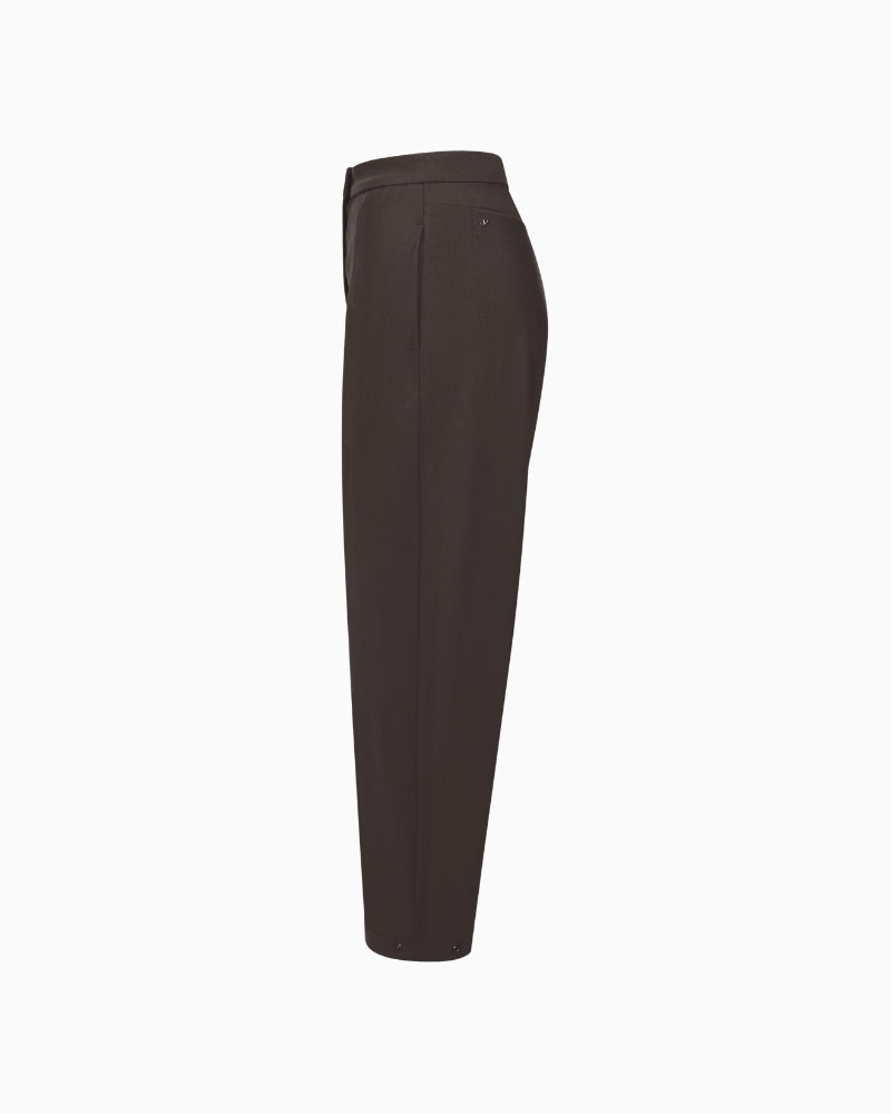 Raffaello Rossi Odine 6/8 Trousers in dark brown side view