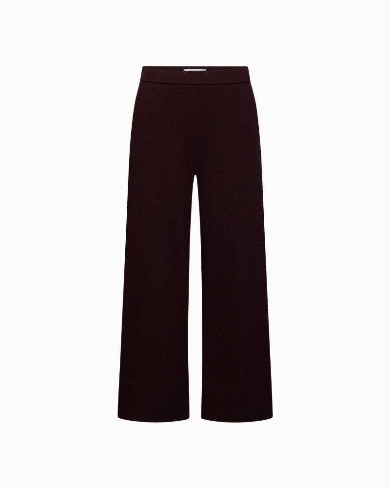 Raffaello Rossi Palina 6/8 Sport Pants in Burgundy front view