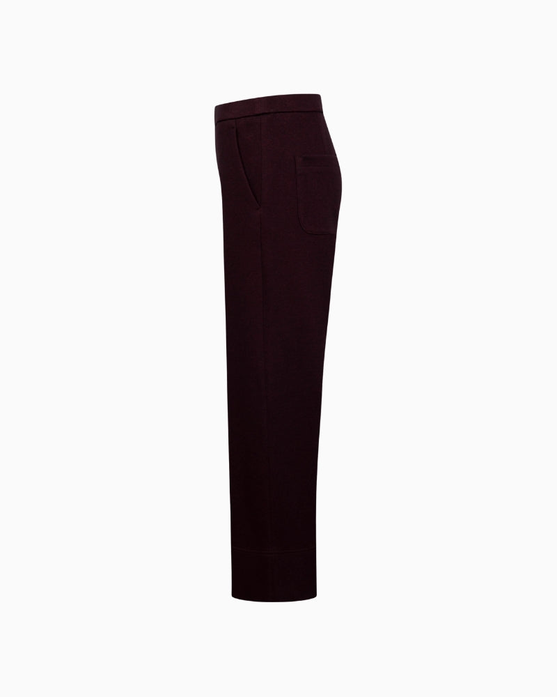 Raffaello Rossi Palina 6/8 Sport Pants in Burgundy side view