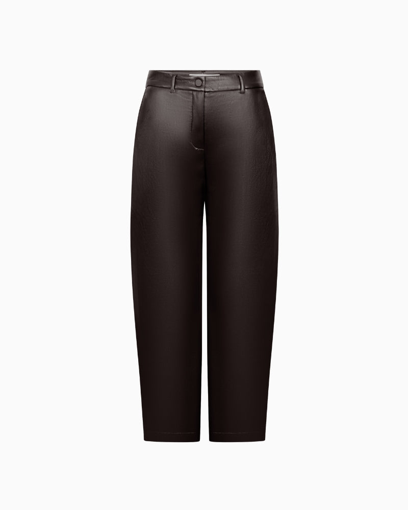 Raffaello Rossi Phibi 7/8 Pleater Pants in Aubergine front view
