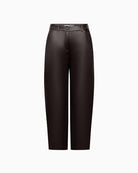 Raffaello Rossi Phibi 7/8 Pleater Pants in Aubergine front view