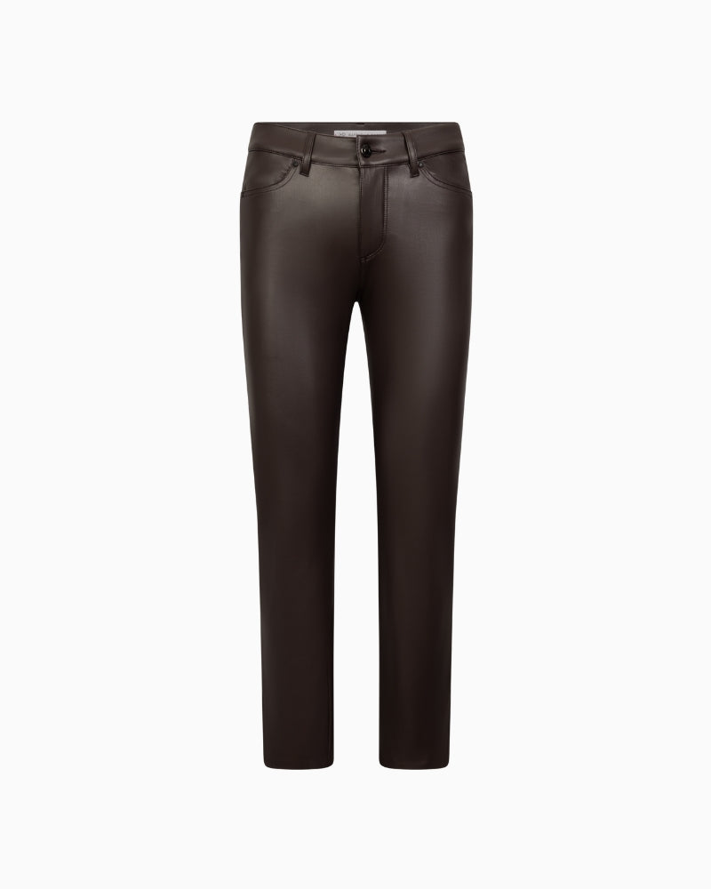 Raffaello Rossi Ronija 7/8 trousers in Dark Brown front view