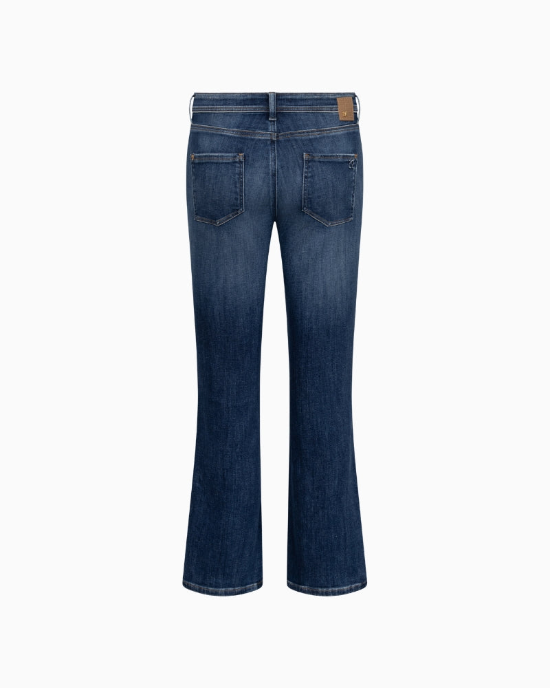 Raffaello Rossi Vic 7/8 Galon Jeans in Denim back view
