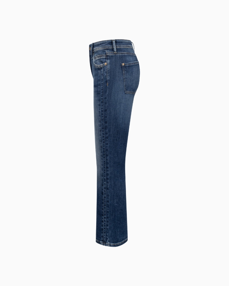 Raffaello Rossi Vic 7/8 Galon Jeans in Denim side view