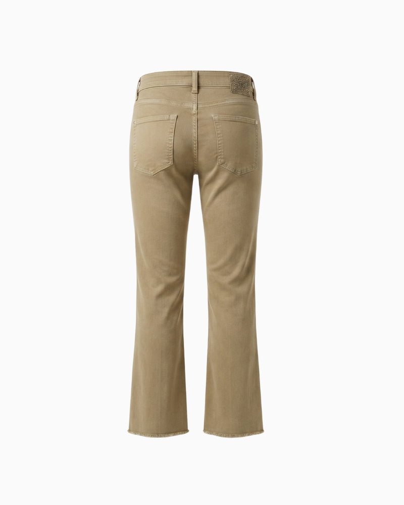 Raffaello Rossi Vic Bootleg Jeans in khaki back view