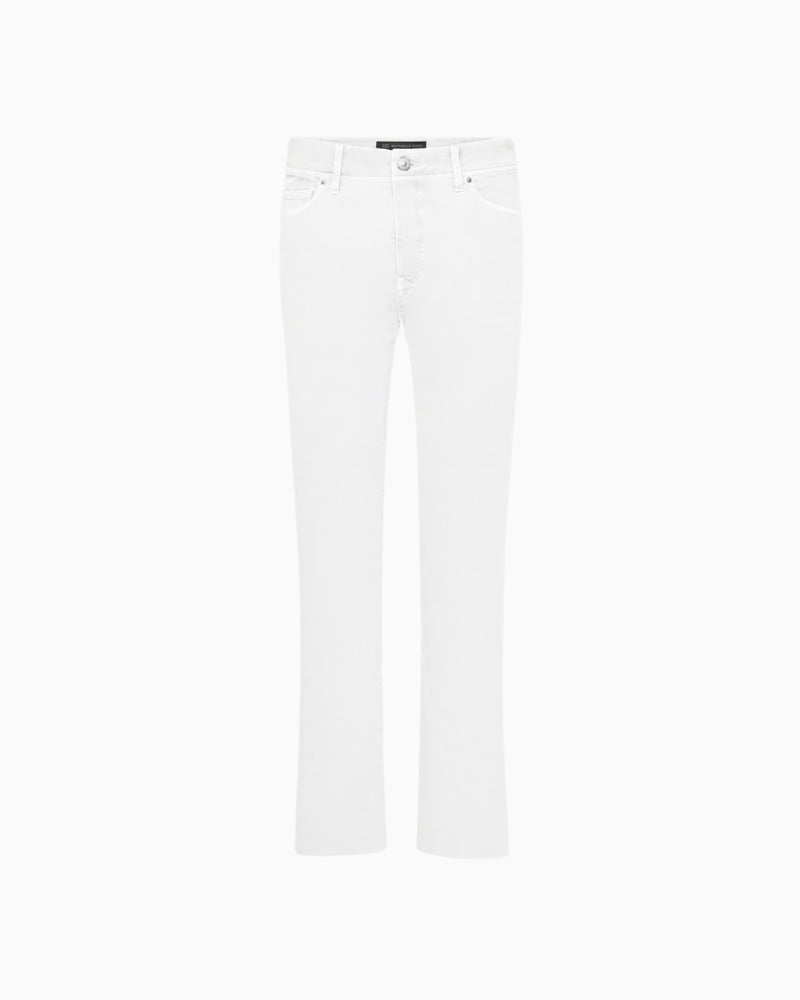 Raffaello Rossi Vic Bootleg white jeans open hem detail