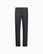 Robell Bella 78cm black trousers with slim leg and pull-on waist