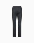 Back view of black Robell Bella trousers showing real pockets and neat fit
