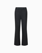 Front view of Robell Britt trousers in dark grey with flared leg