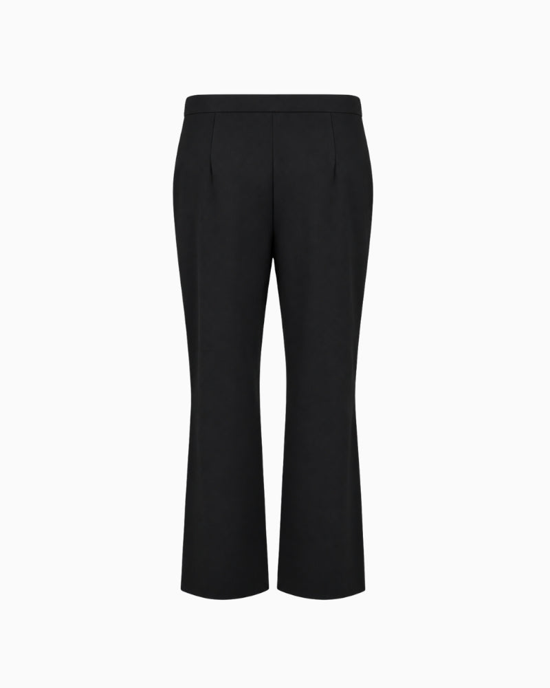 Robell Anna Straight Leg Trousers in black back view