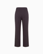 Robell Anna Straight Leg Trousers in dark brown back view