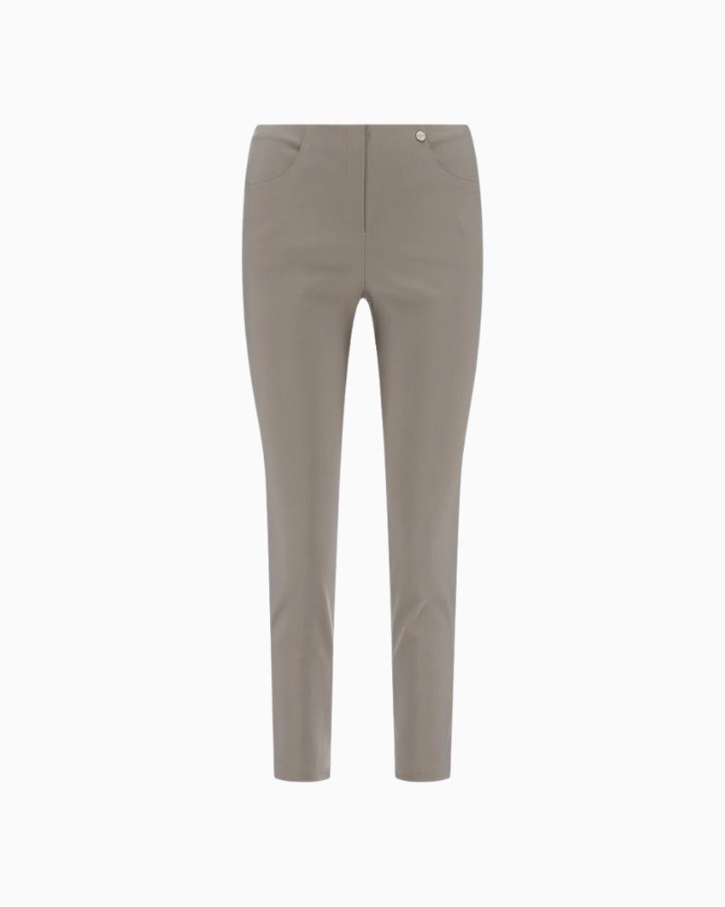 Robell Bella 09 trousers taupe close-up waistband
