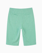 Robell Bella Seersucker Shorts in light green back view