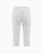 Robell Bella seersucker shorts white back view
