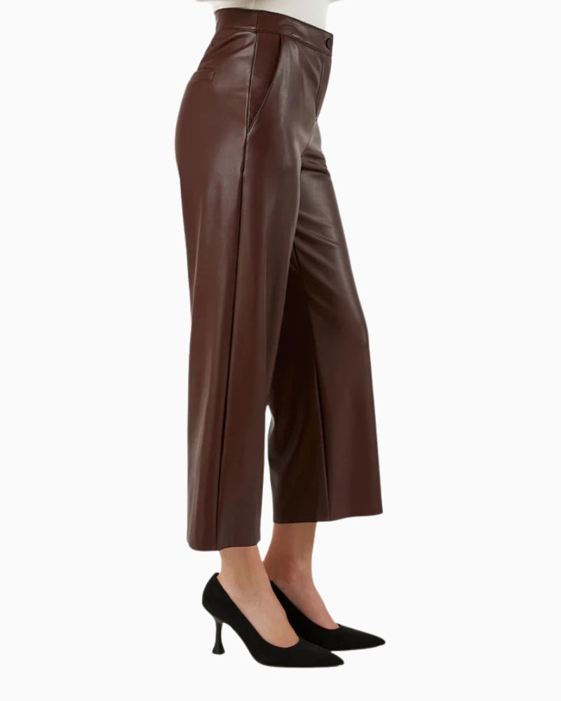 Robell Cloe 09 Trousers in dark brown side view