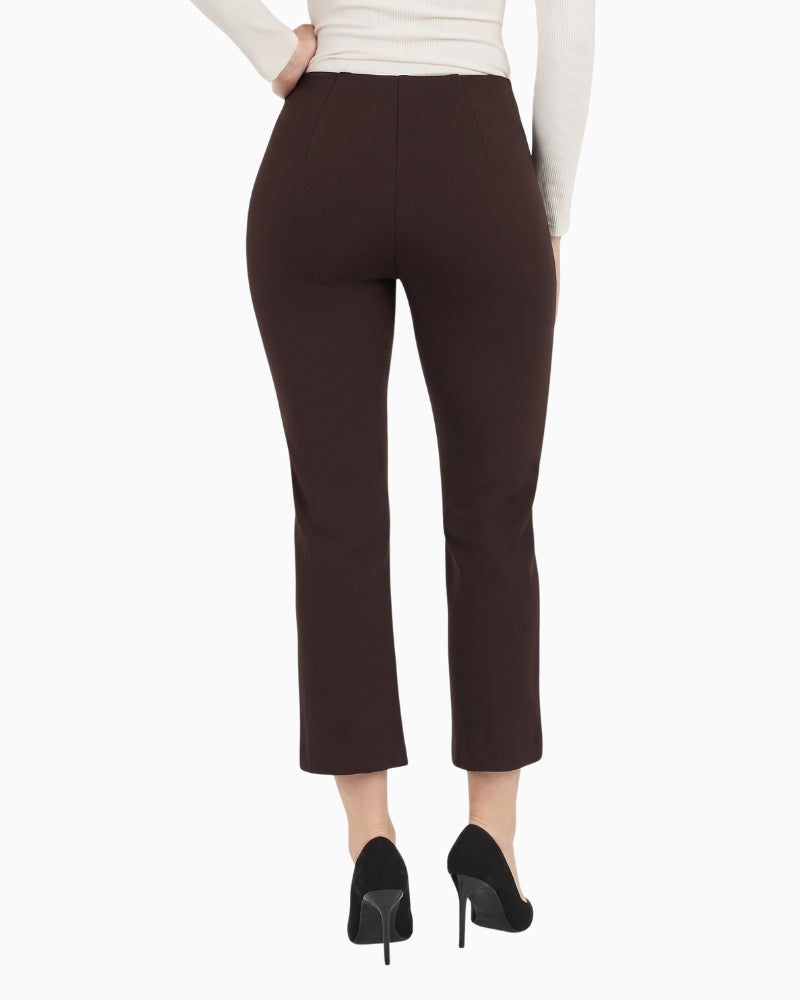Robell Joella 09 Trousers in Dark Brown back view