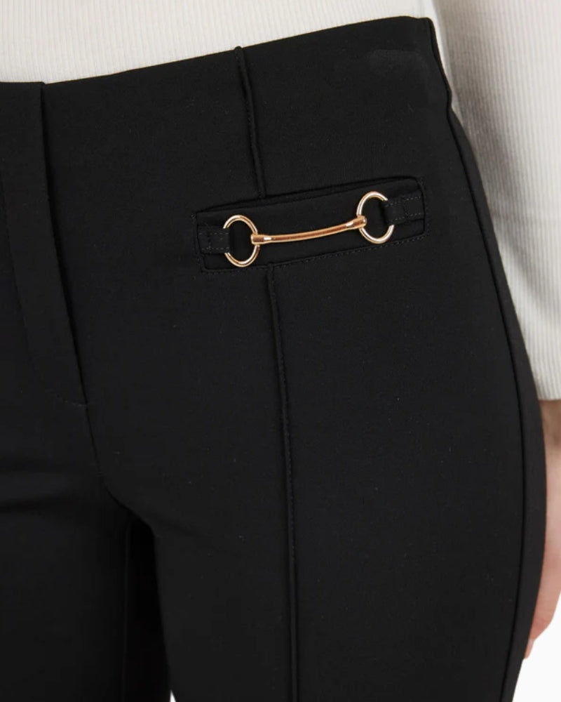 Robell Joella 09 Trousers in black pocket detail