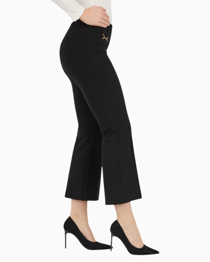 Robell Joella 09 Trousers in black side view