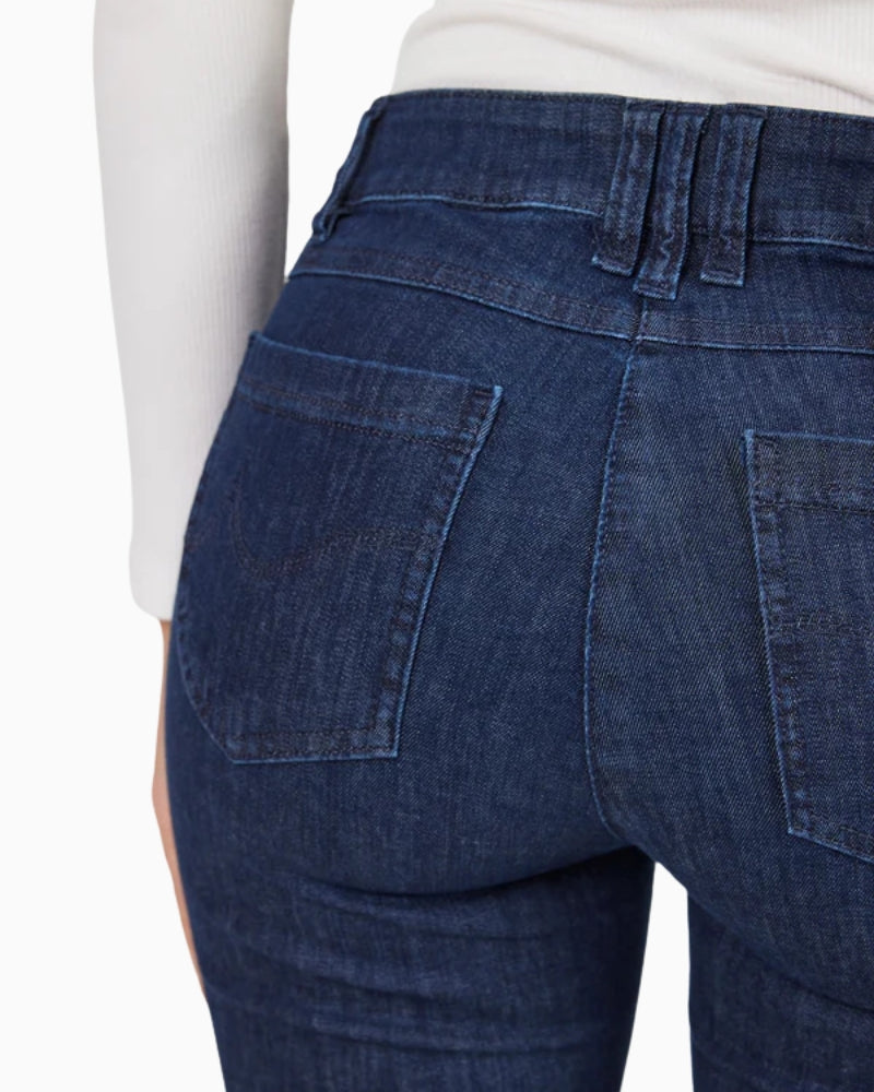 Robell Joella Jeans marine back pocket detail