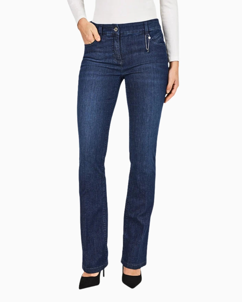 Robell Joella Jeans marine front view detail