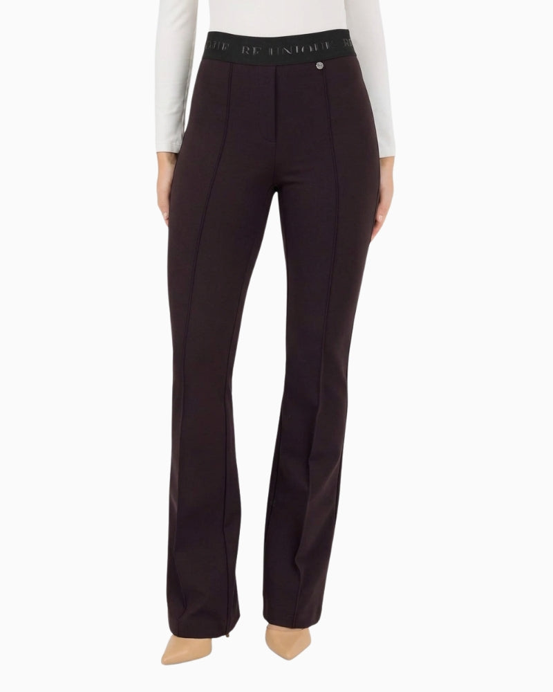 Robell Joella Trousers in dark brown front view