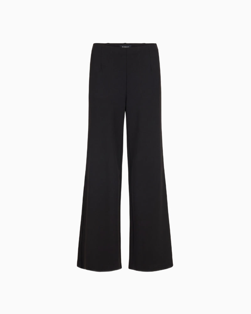 Robell Yasi Trousers in Black front view