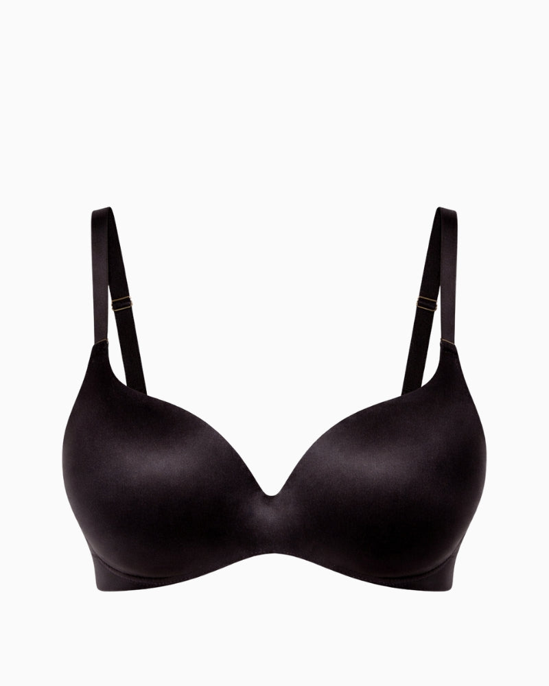 Royal Lounge Royal Fit Fashion Padded Bra in Black Sunkiss front view