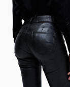 Detail of Salsa jeans’ push-up design and belt loops