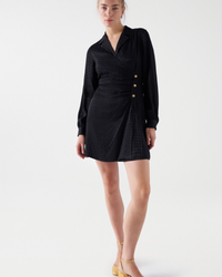 Salsa - Long Sleeve V Neck Dress