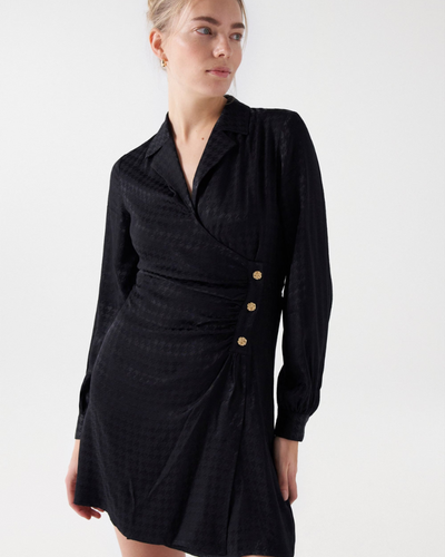 Salsa - Long Sleeve V Neck Dress