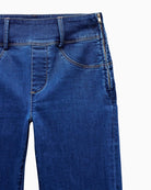 Close-up of waistband and dart details on Salsa Push In jeans