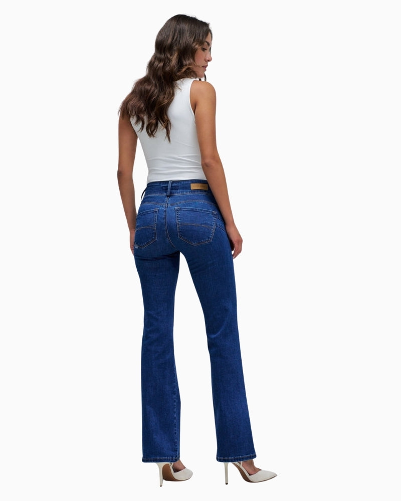 Back view of Salsa Secret Silhouette jeans with two back pockets